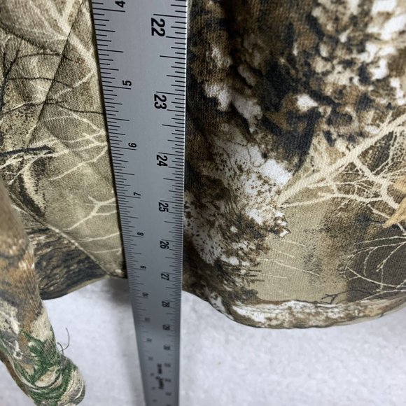 Hurley Realtree Hunting Jacket Men's Small Brown Edge Camo Fleece Lined 7065 - Picture 8 of 10